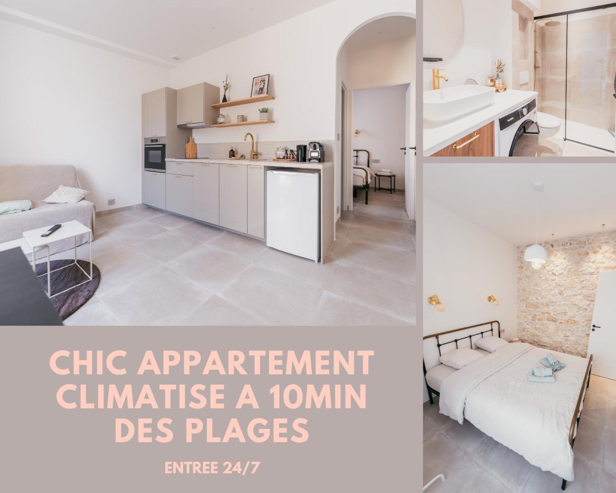 Apartament Chic T2 Climatise Proche Plages Châteauneuf-lès-Martigues Zewnętrze zdjęcie